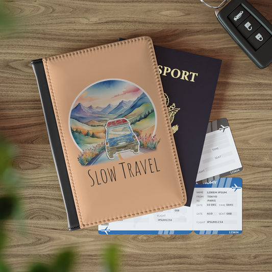 Slow Travel Passport Cover | Sunset | Tan